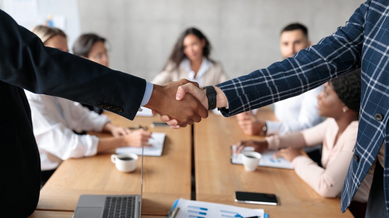 Handshake meeting image