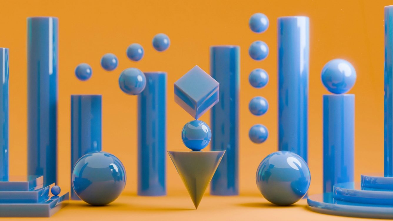 Abstract blue graphic image