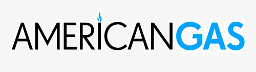 American gas logo gray bg