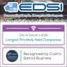 Crain's Detroit Business Recognizes EDSI as one of Detroit's 2026 Largest Privately Held Companies